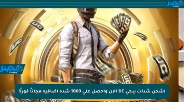 اشحن شدات ببجي UC الآن واحصل على 1000 شدة إضافية مجاناً فوراً!